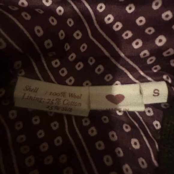 Alix of Bohemia Embroidered Handwoven Brown Blanket Jacket Small Western Boho - Picture 14 of 16